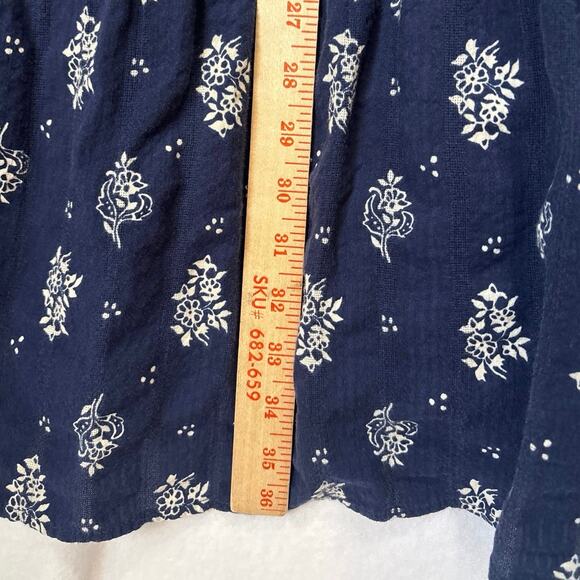 Anthropologie Maeve womens Sz Small Carlita Tiered Tunic Dress Floral Tassels - Picture 11 of 13